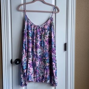 Vera Bradley Pink Floral Swimsuit Coverup Dress
